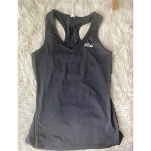 Black Fila Work Out Tank Top